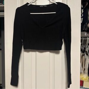 NWT SHEIN Long Sleeve Crop Top 🦖 🦖